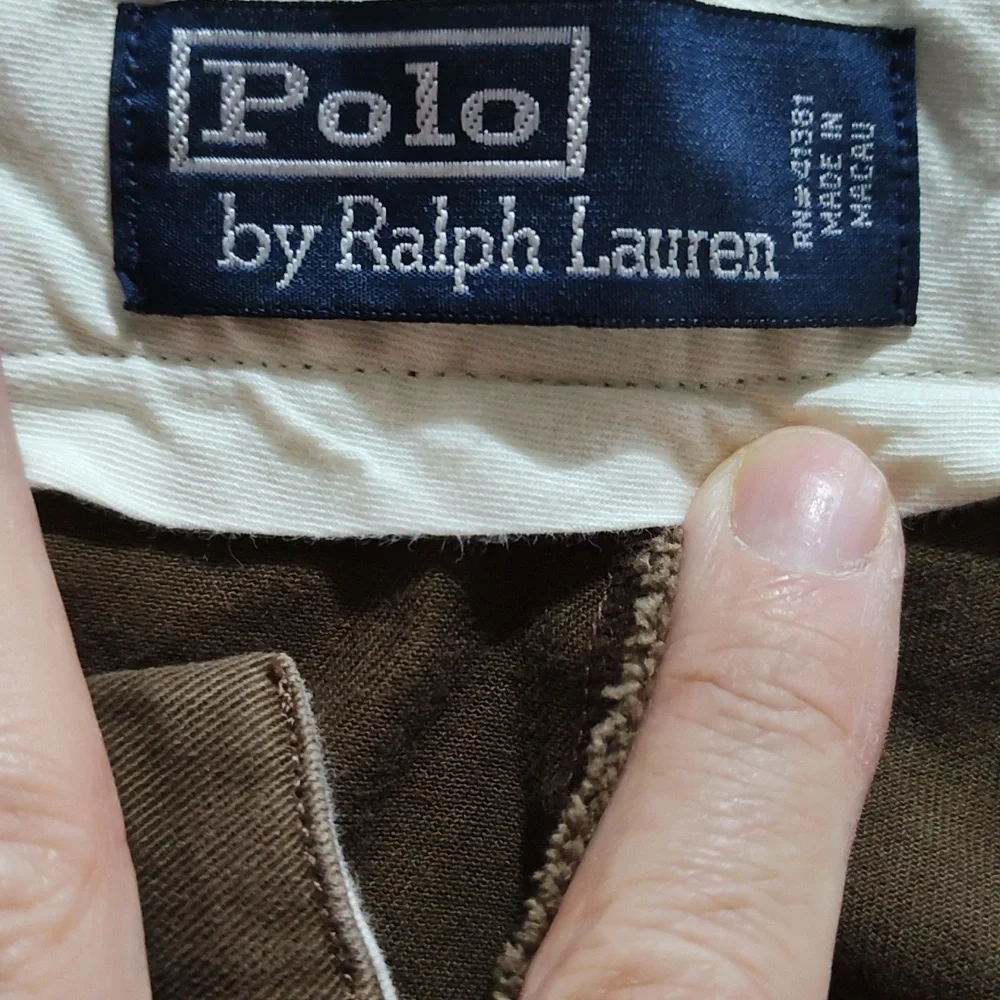 40x32 Vtg Classic Polo Brown Chino Excellent Condition
